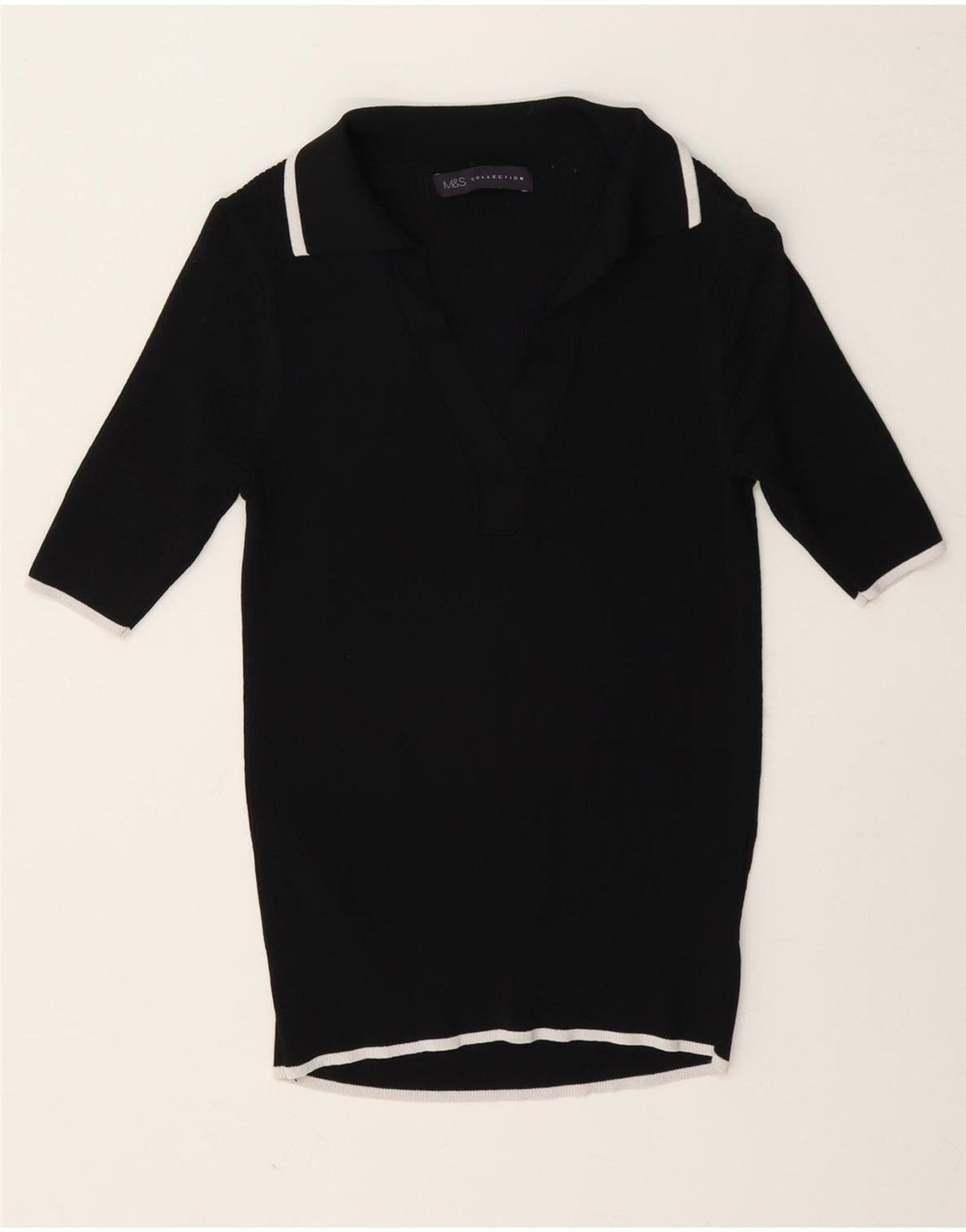 Polo da donna Marks & Spencer UK 8 Small in viscosa nera