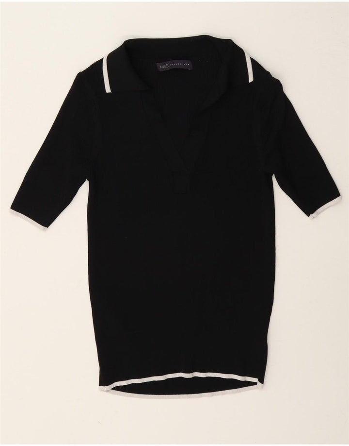 Polo da donna Marks & Spencer UK 8 Small in viscosa nera