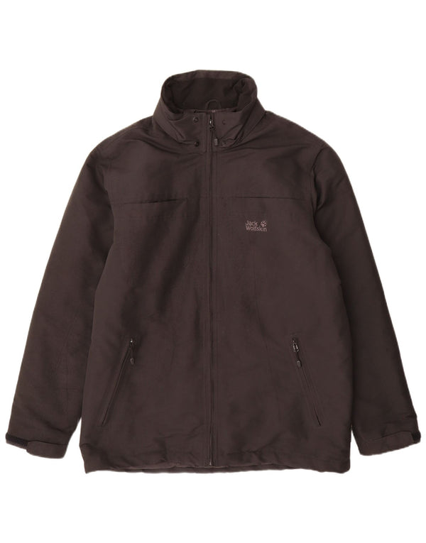 Giacca imbottita da uomo Jack Wolfskin UK 40/42 grande poliestere nero