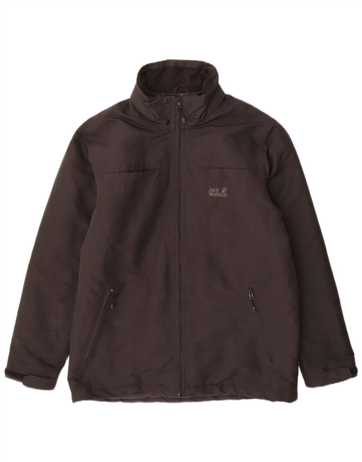 Giacca imbottita da uomo Jack Wolfskin UK 40/42 grande poliestere nero