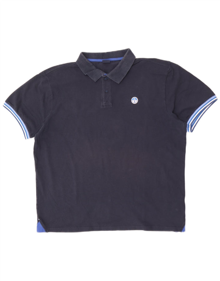 Polo da uomo North Sails 2XL in cotone blu navy