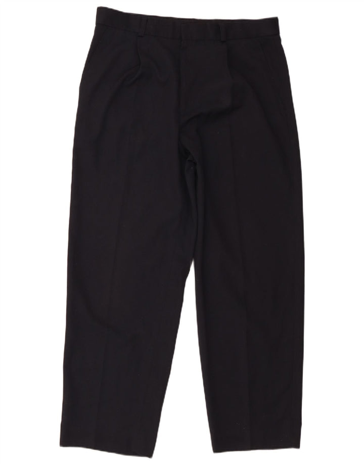 Pantaloni chino affusolati da uomo St. Bernard W34 L29 poliestere blu navy