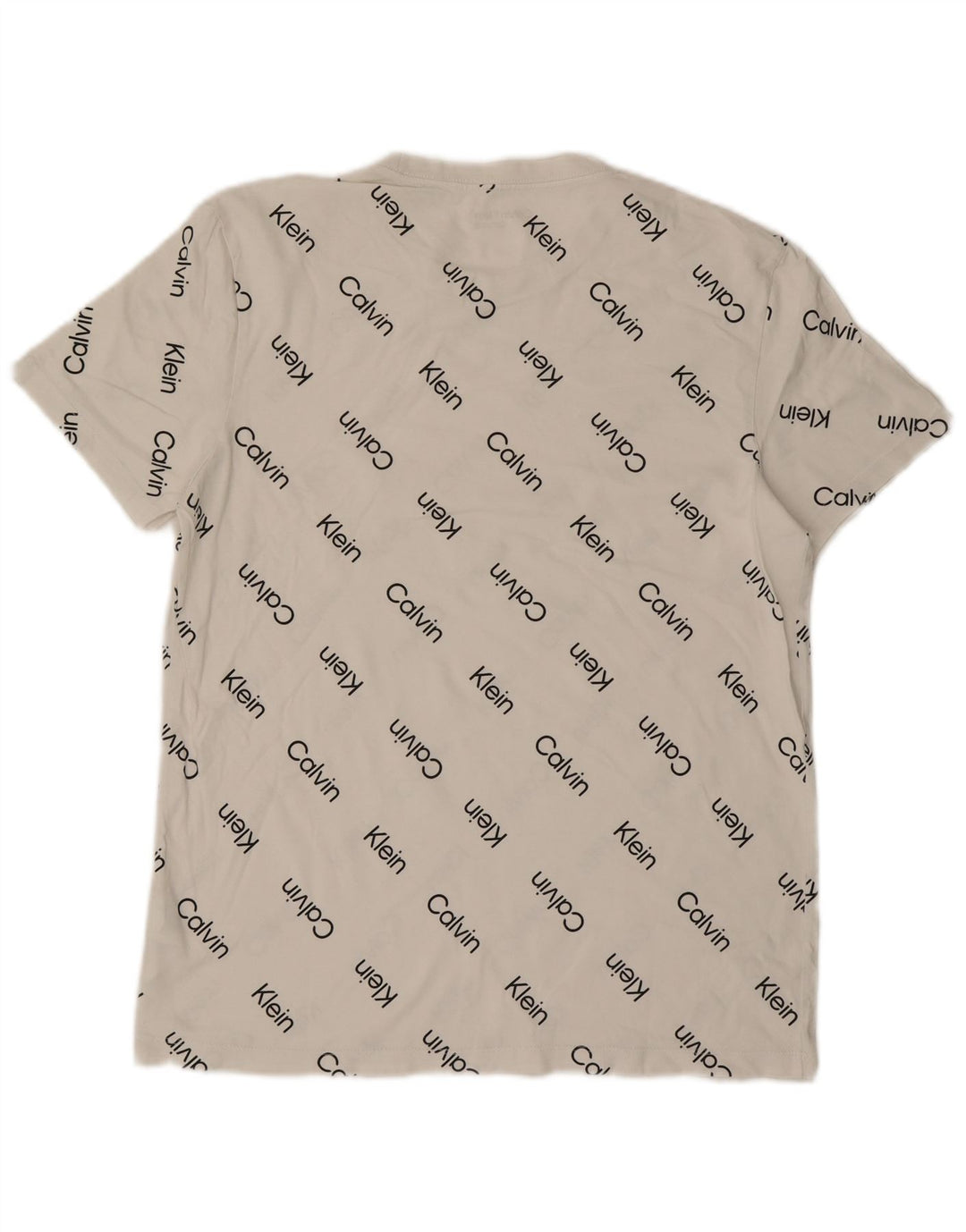 T-shirt grafica da uomo Calvin Klein Top in cotone bianco medio