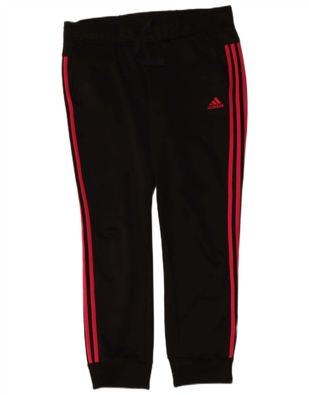 ADIDAS Womens Tracksuit Trousers Joggers UK 16 Large Black Polyester
