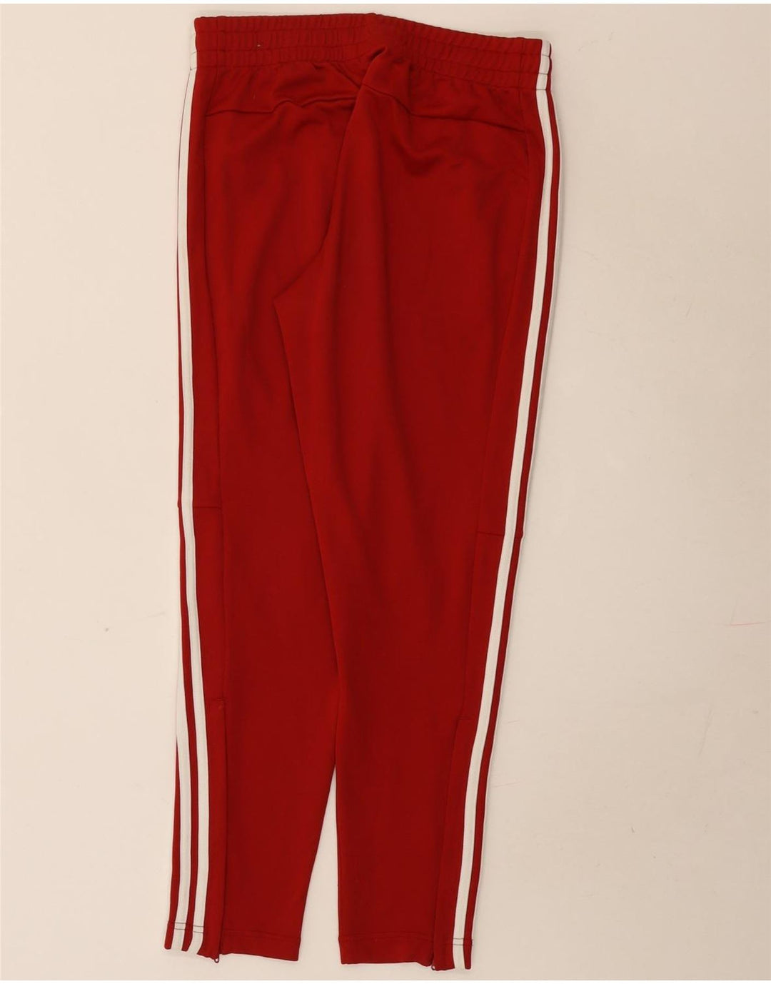 Pantaloni da tuta da donna Adidas UK 12/14 Poliestere rosso medio