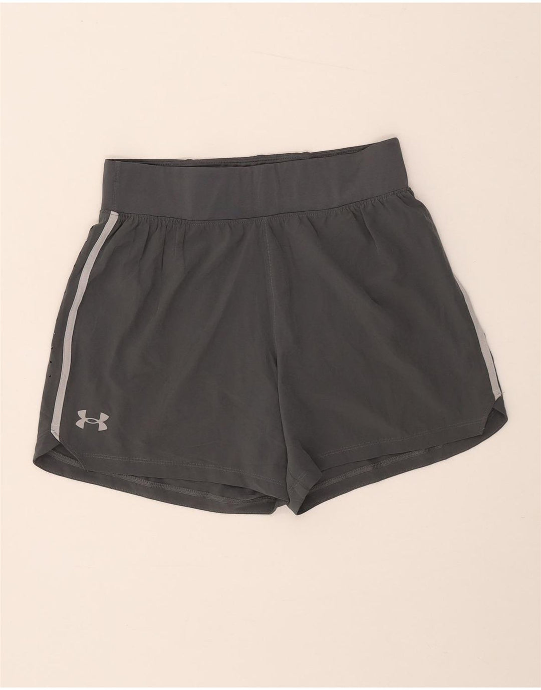 Pantaloncini sportivi da donna Under Armour UK 14 Poliestere grigio medio