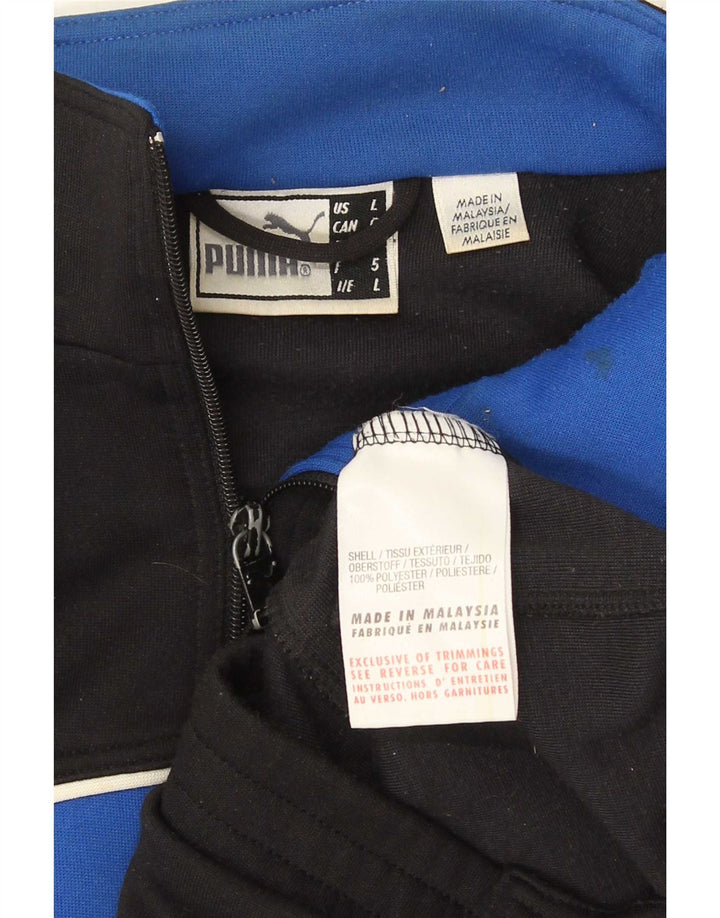Giacca da tuta da uomo Puma Large, colore nero, poliestere sportivo