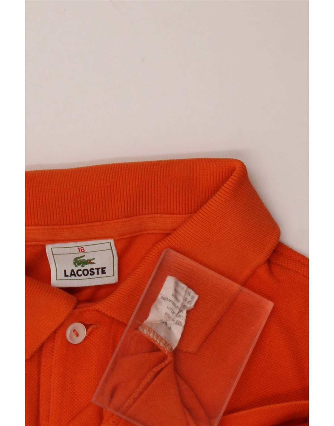 Polo LACOSTE da bambino 15-16 anni in cotone arancione