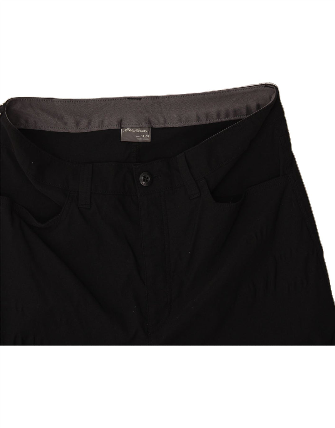 EDDIE BAUER Mens Casual Shorts W34 Large Black Nylon Vintage Eddie Bauer and Second-Hand Eddie Bauer from Messina Hembry 