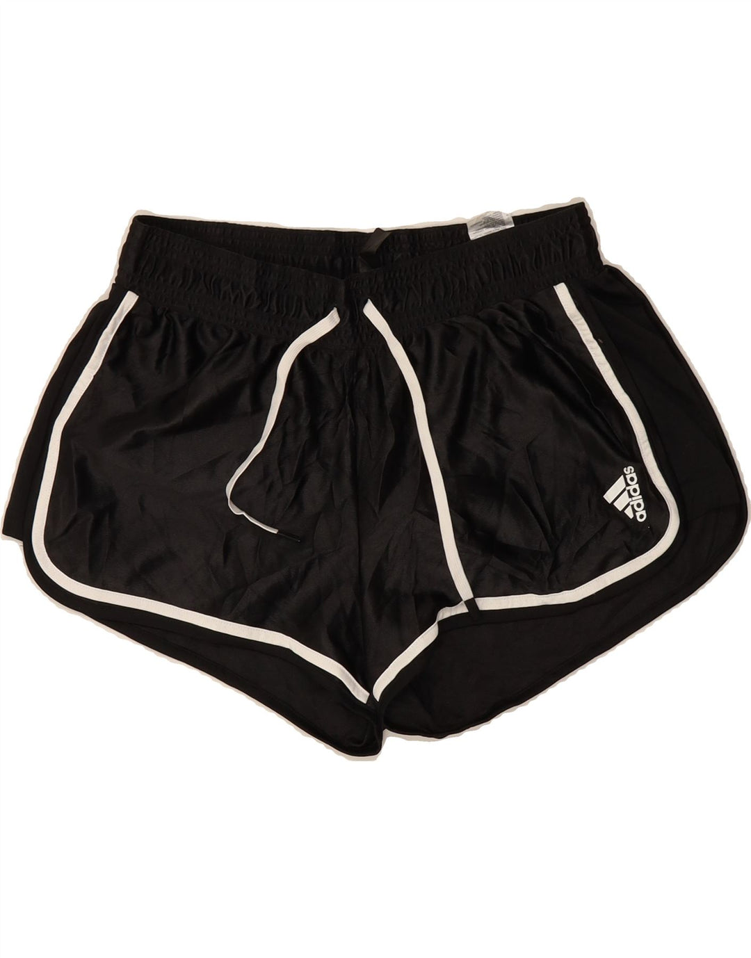 ADIDAS Womens Sport Shorts UK 12/14 Medium  Black Vintage Adidas and Second-Hand Adidas from Messina Hembry 