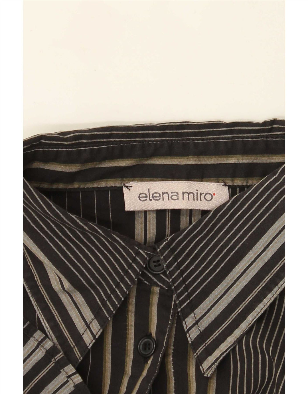 Camicia oversize da donna ELENA MIRO UK 18 XL a righe nere