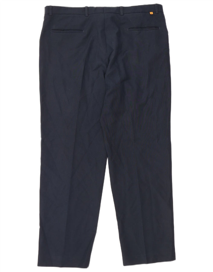 Pantaloni casual dritti da uomo Farah W38 L31 Blu Navy