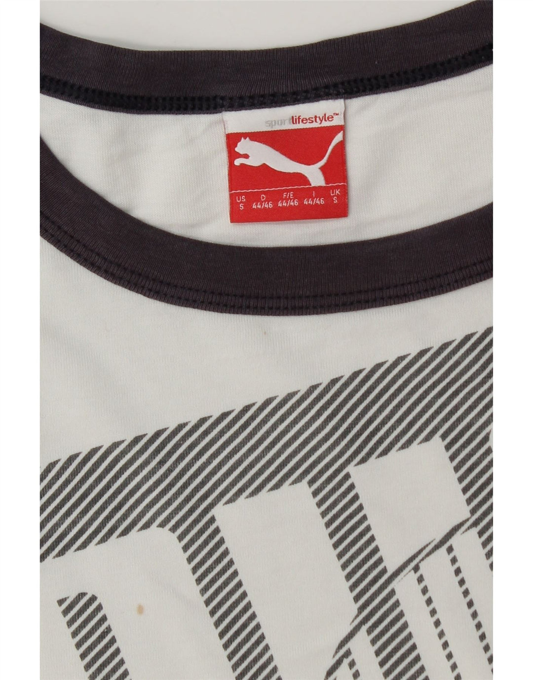 T-shirt grafica da uomo Puma Top Small White Colourblock