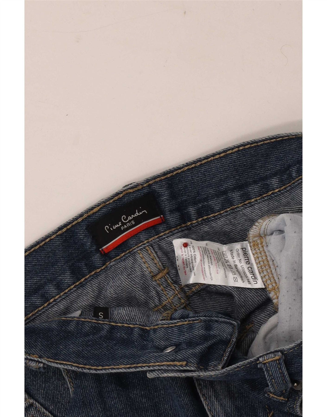 Pantaloncini di jeans da uomo Pierre Cardin piccoli W29 cotone blu