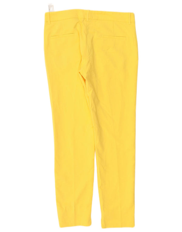 Pantaloni chino slim da donna Zara EU 38 Small W28 L28 cotone giallo