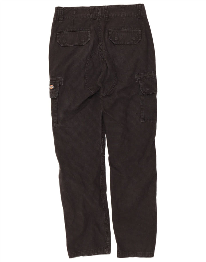 DICKIES Pantaloni cargo dritti da uomo W28 L29 cotone nero