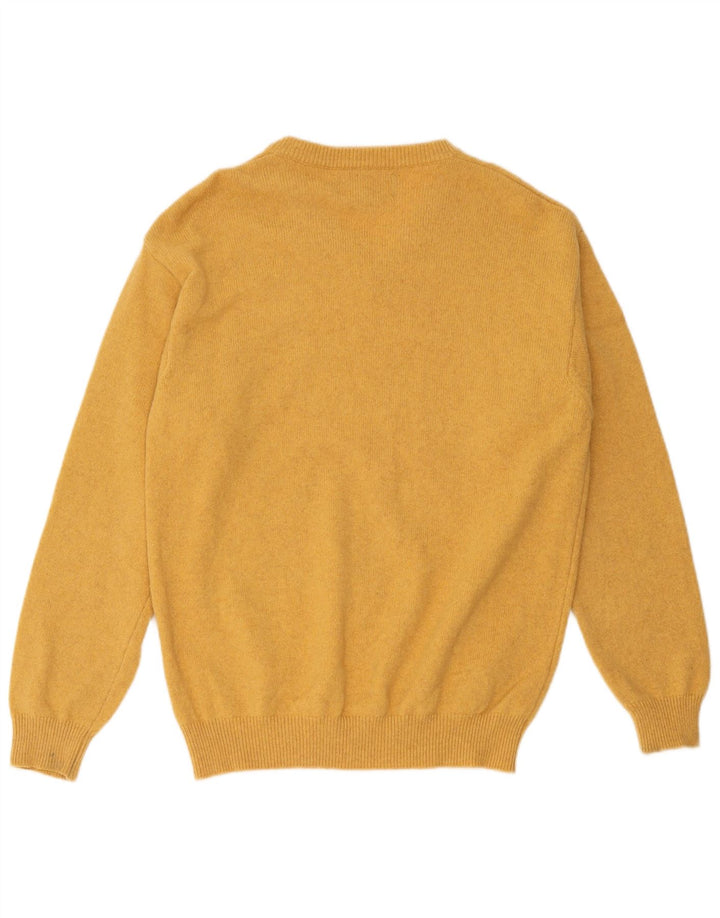 Marlboro Classics Maglione da uomo con scollo a V, grande, in lana gialla