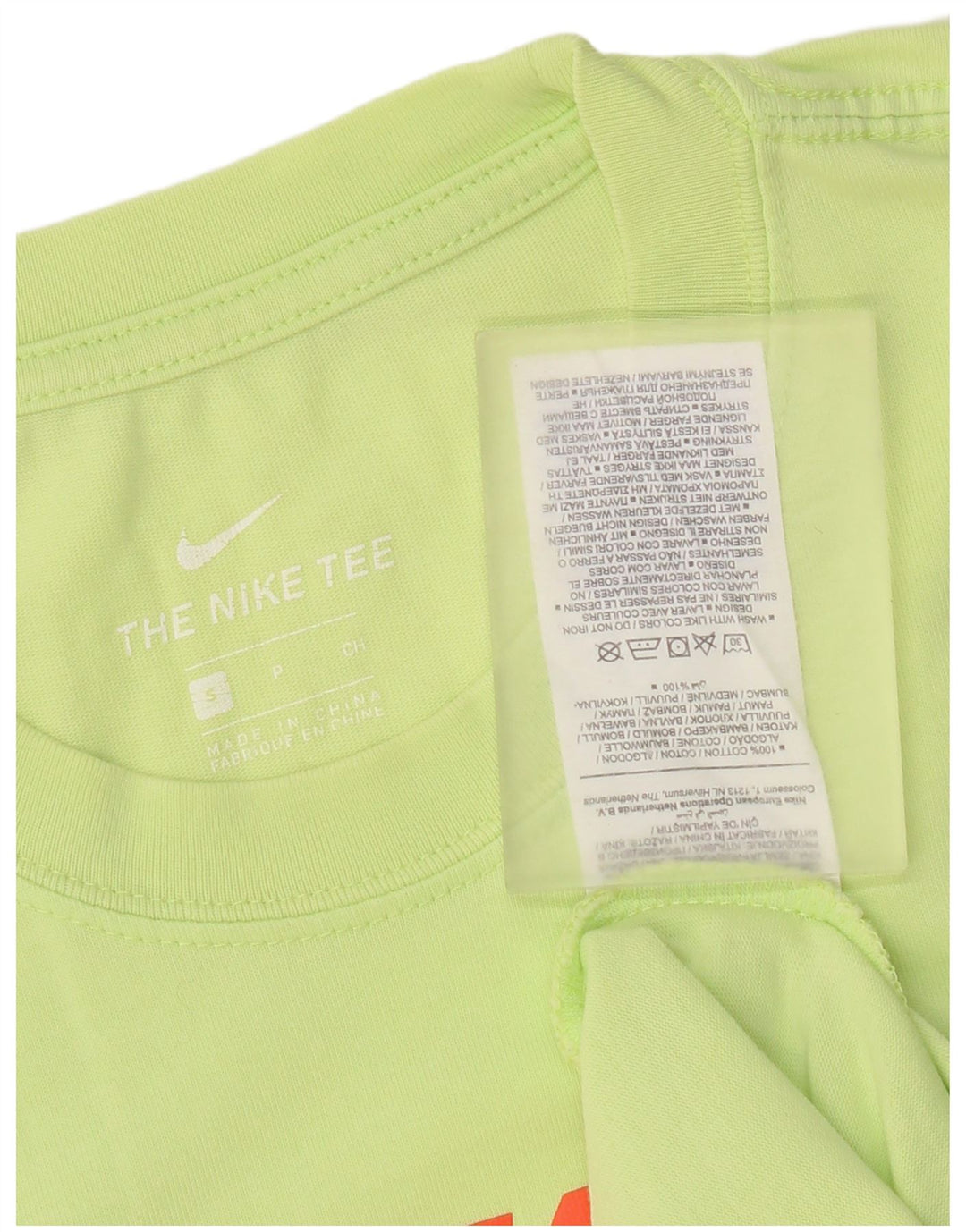 T-shirt grafica da uomo Nike Top piccola in cotone verde