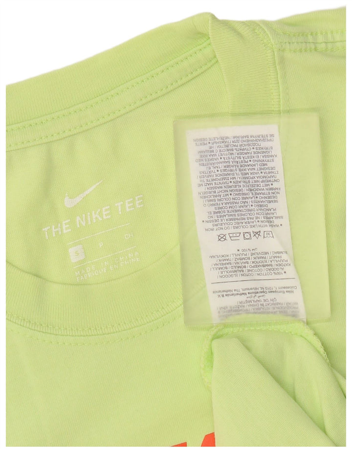 T-shirt grafica da uomo Nike Top piccola in cotone verde