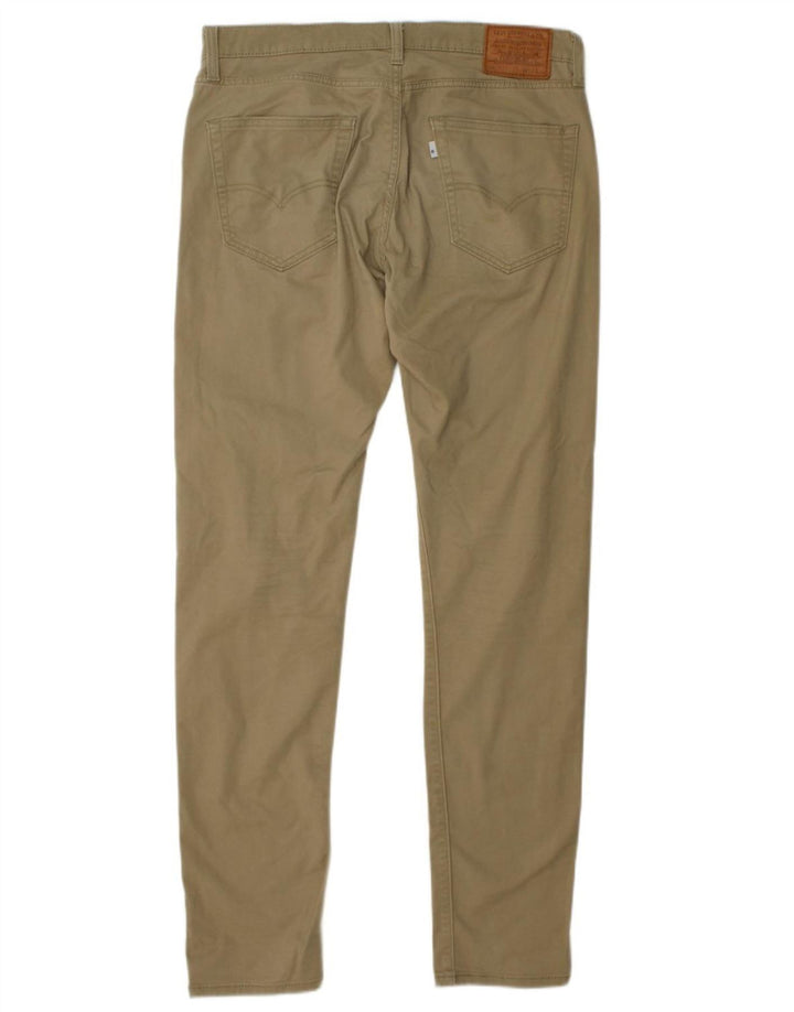 LEVI'S Pantaloni casual affusolati slim 512 da uomo W34 L36 in cotone beige