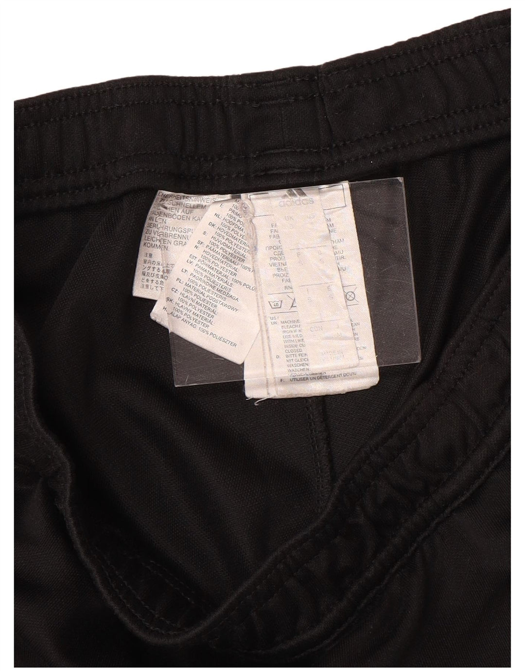 Pantaloni da tuta da uomo ADIDAS piccoli in poliestere nero