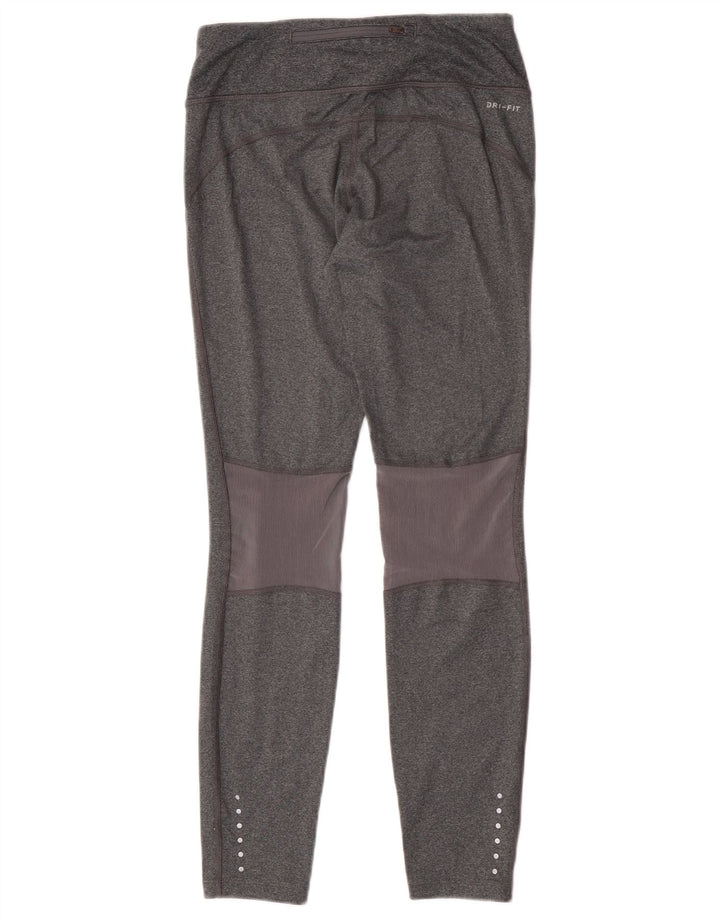 Leggings Nike Dri Fit da donna UK 10 piccolo poliestere grigio