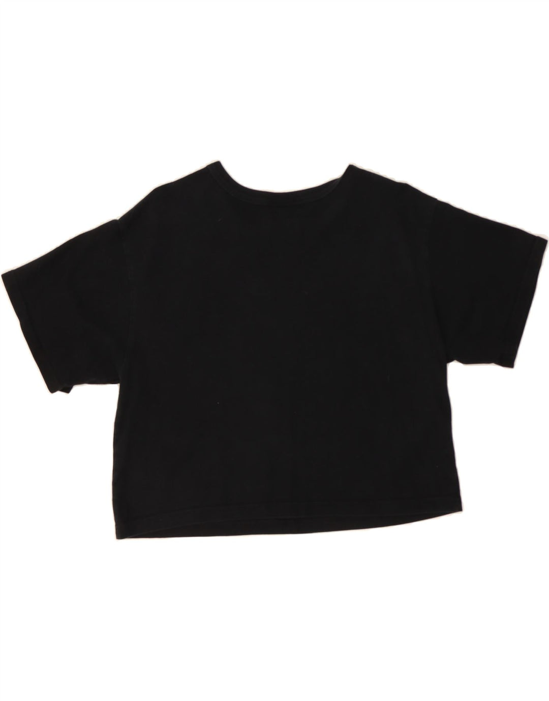 CHAMPION Womens Crop T-Shirt Top UK 16 Large Black Vintage Champion and Second-Hand Champion from Messina Hembry 