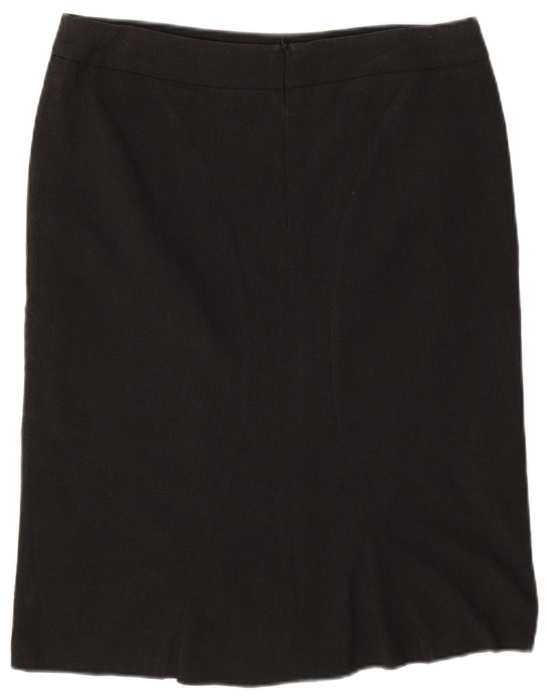 Gonna dritta da donna Marks & Spencer UK 12 media W32 poliestere grigio