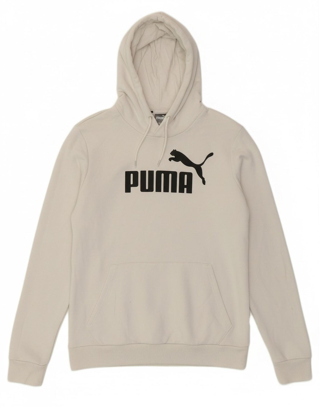 PUMA Womens Graphic Hoodie Jumper UK 10 Small White