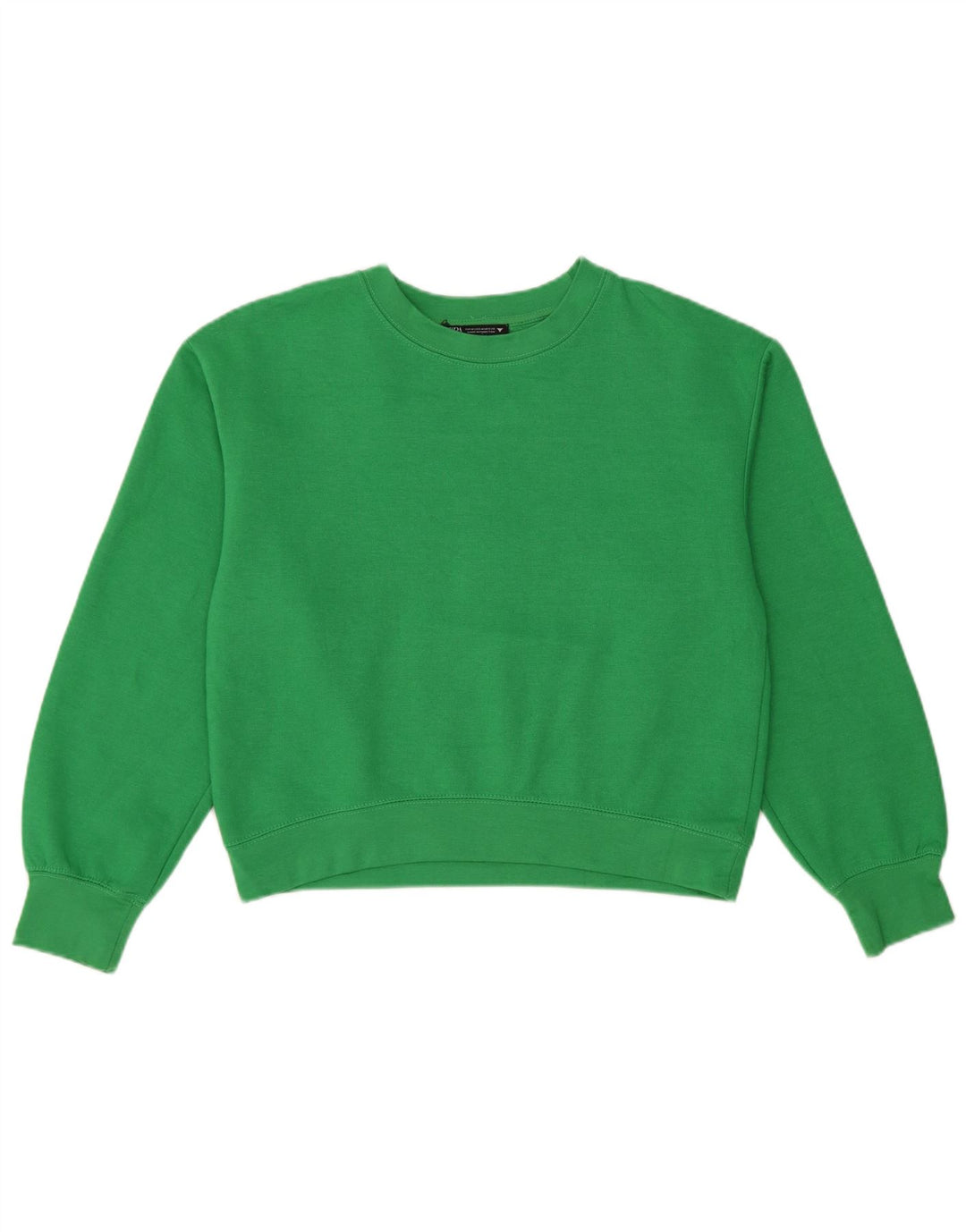 Felpa da donna Zara UK 14 Poliestere verde medio