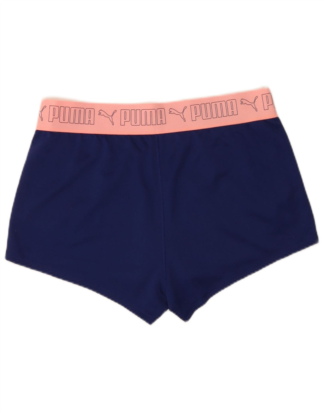 Pantaloncini sportivi grafici da donna Puma Large blu in poliestere color block