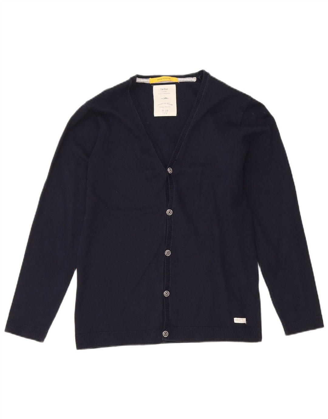 Maglione Cardigan Zara per Ragazzi 9-10 Anni Blu Navy
