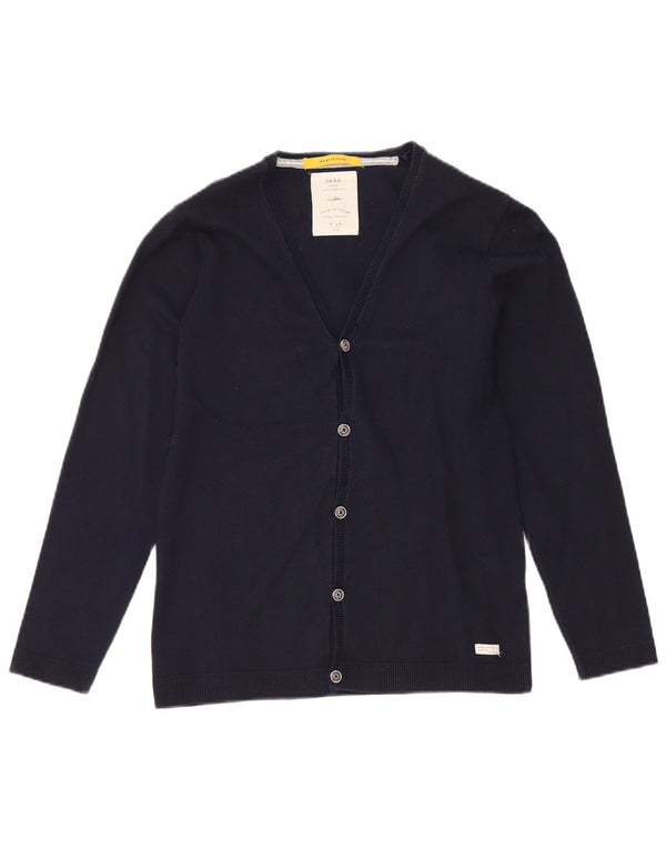 Maglione Cardigan Zara per Ragazzi 9-10 Anni Blu Navy