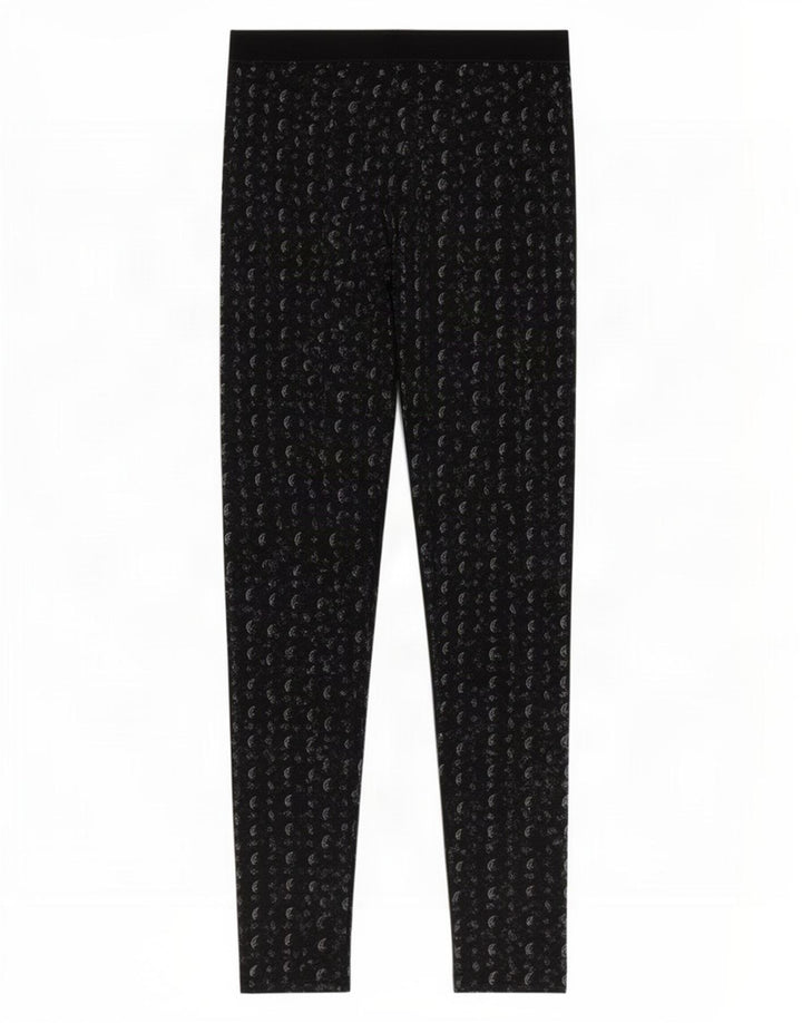 Leggings modello astratto da donna Jack Wills UK 8 piccolo nero