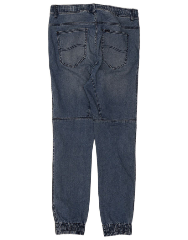 Jeans slim da jogging da donna Lee medi W30 L29 cotone blu