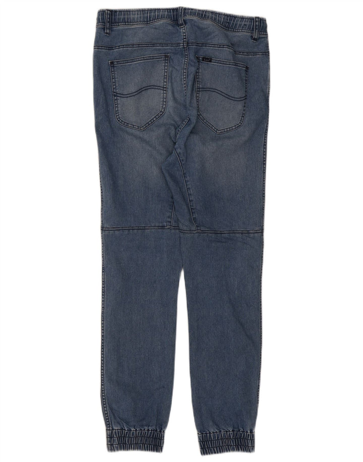Jeans slim da jogging da donna Lee medi W30 L29 cotone blu