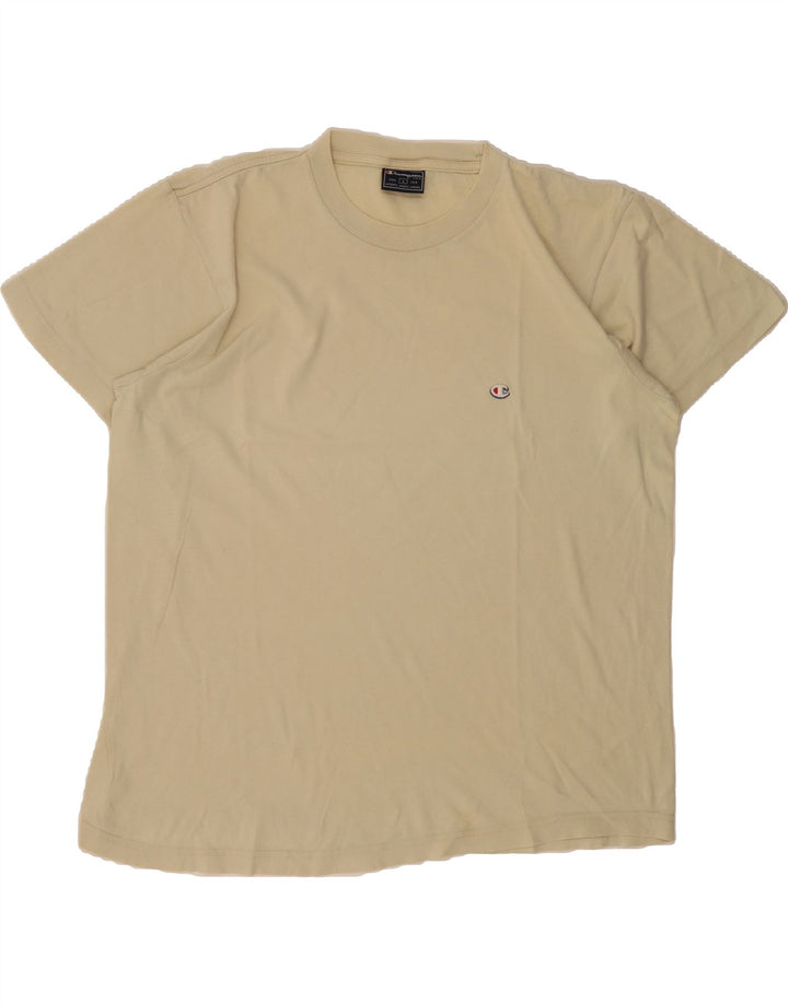 CHAMPION Mens T-Shirt Top Large Beige Vintage Champion and Second-Hand Champion from Messina Hembry 