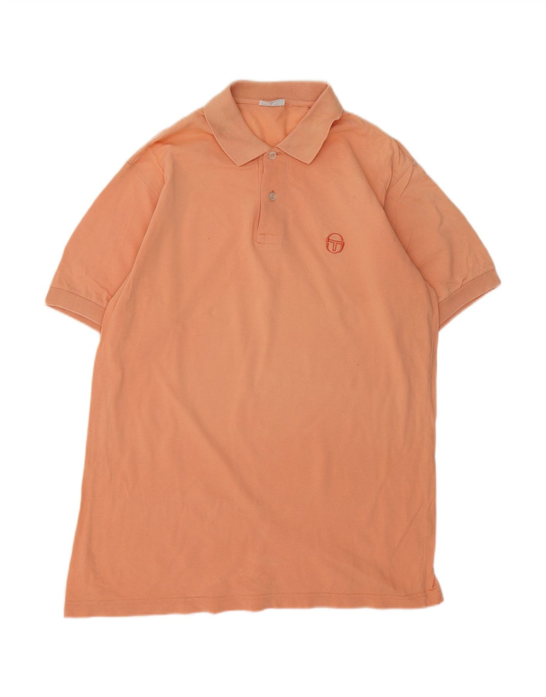 SERGIO TACCHINI Mens Polo Shirt Large Orange Cotton