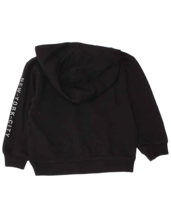 Maglione con cappuccio grafico Dkny per neonati 18-24 mesi in cotone nero