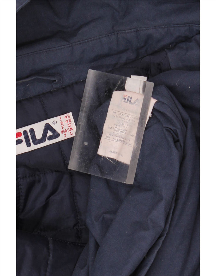 Cappotto con cappuccio da uomo FILA IT 48 medio blu navy poliestere