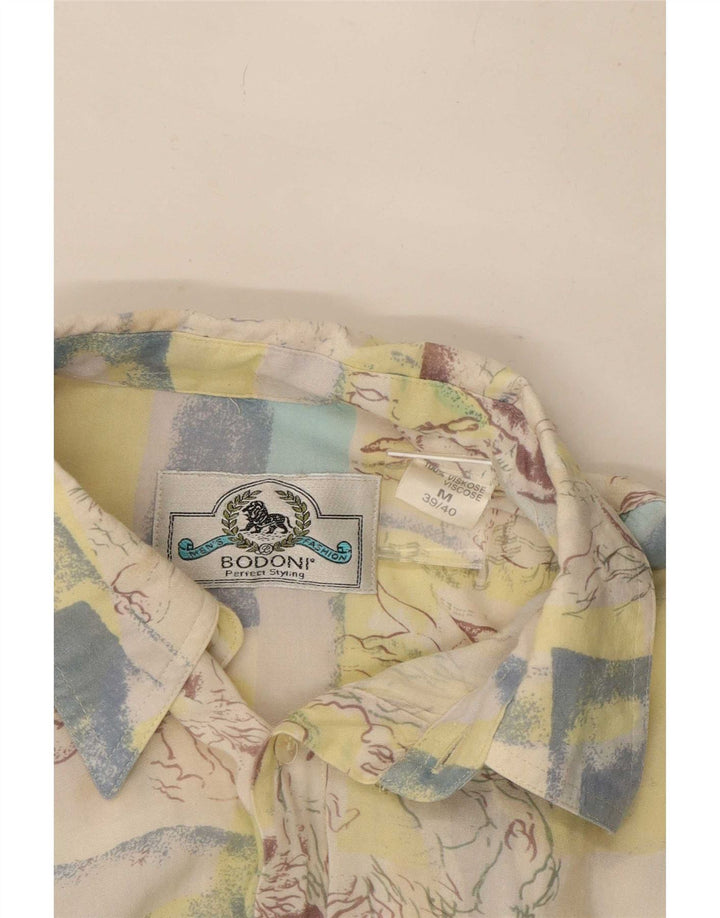 Camicia Bodoni da uomo a maniche corte taglia 39/40 Patchwork medio multicolore