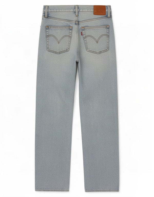 Jeans larghi a vita alta Levi's Ribcage da donna W27 L29 cotone blu