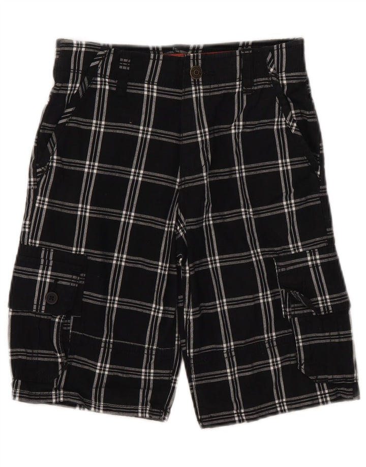 Pantaloncini cargo da ragazzo Wrangler 9-10 anni W25 in cotone a quadri neri