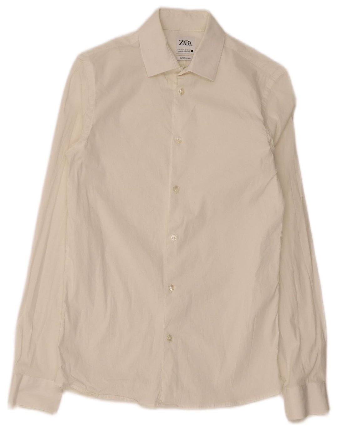 Camicia Zara da uomo super slim fit piccola bianca