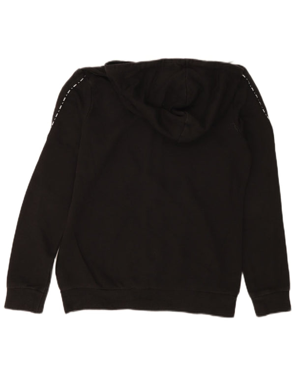 Felpa con cappuccio e zip grafica da donna PUMA UK 10 piccola in cotone nero