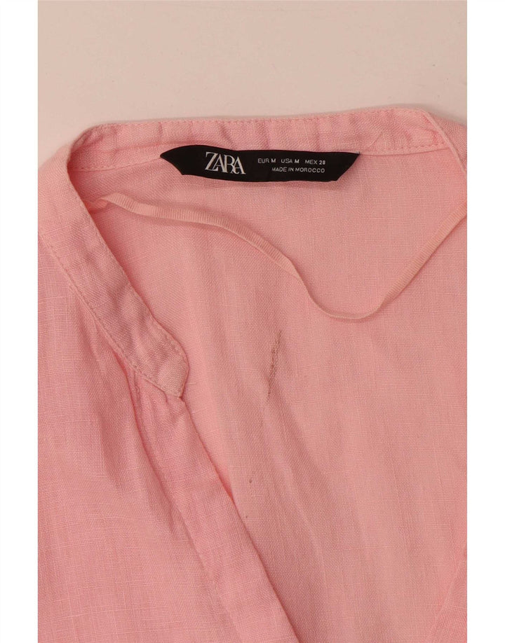 Camicia Zara Donna Camicetta UK 16 Large Rosa