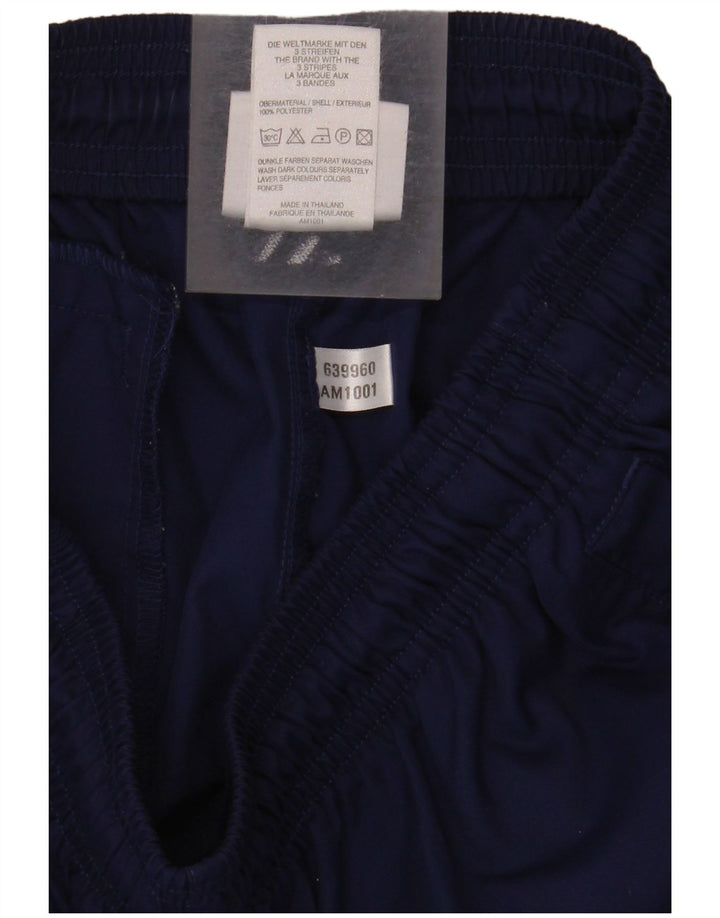 Pantaloncini sportivi Adidas da donna UK 12 medio blu navy poliestere
