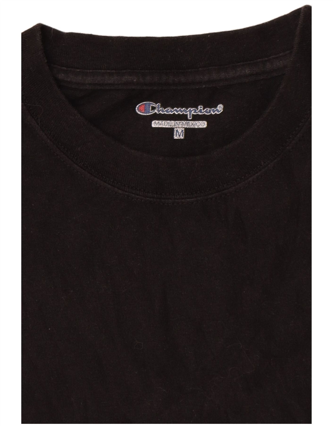 T-shirt da uomo Champion Top in cotone nero medio