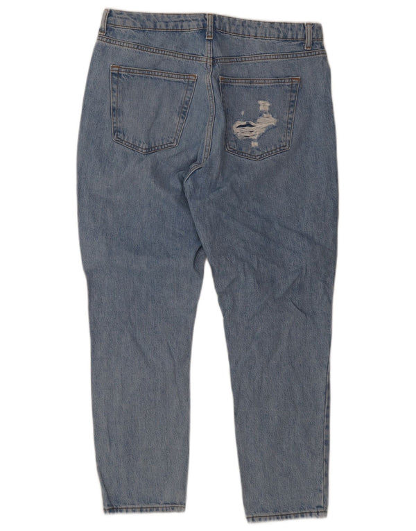 Topshop Jeans affusolati mamma da uomo W34 L30 in cotone blu