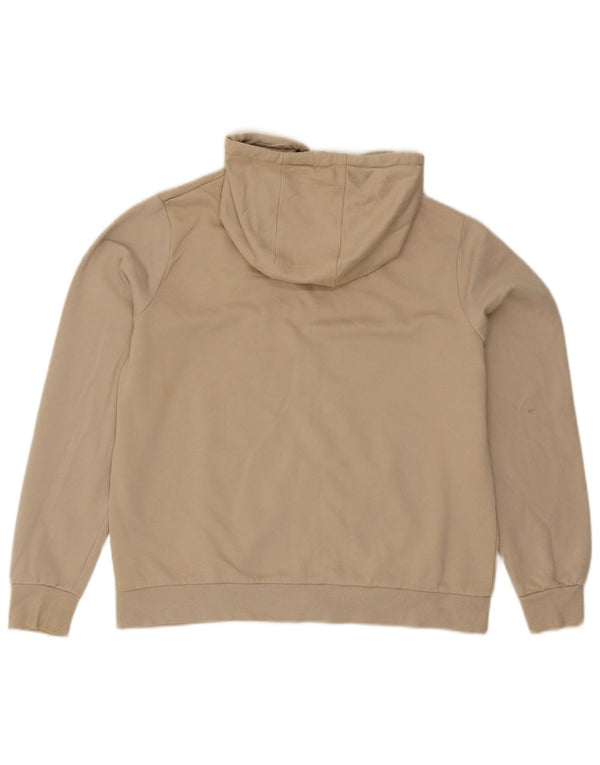 Polo Assn. Maglione con cappuccio e zip da uomo in cotone beige medio